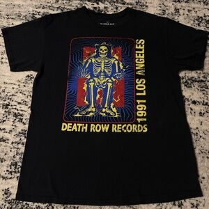 Death Row Records Black Graphic Tee